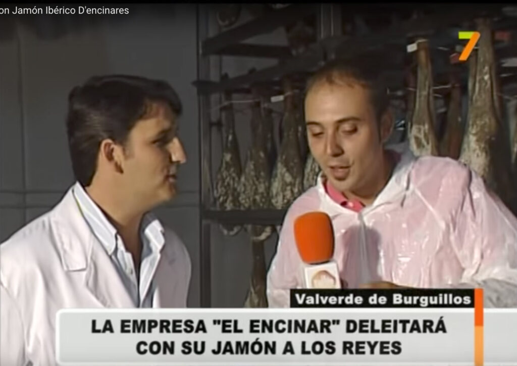 Jamón de Extremadura para los reyes de España