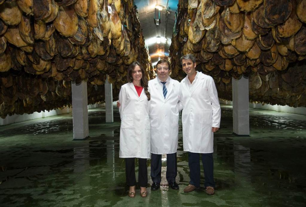 Presidente de Extremadura en Productos del Encinar